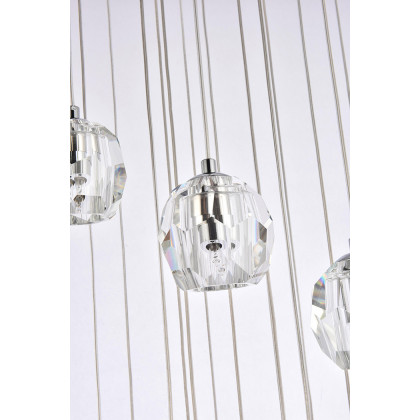 Elegant Eren 1 Light Pendant - Chrome, L 20" (3505D20C)