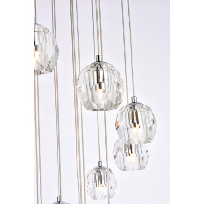 Elegant Eren 1 Light Pendant - Chrome, L 20" (3505D20C)