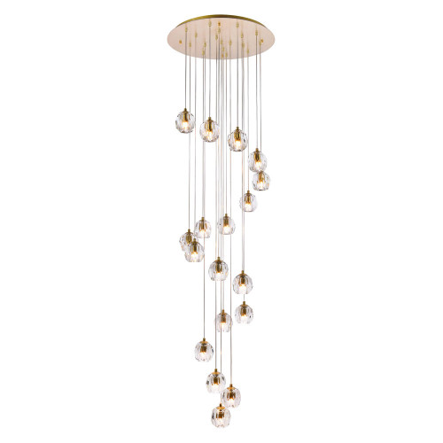 Elegant Eren 1 Light Pendant - Gold, L 20" (3505D20G)