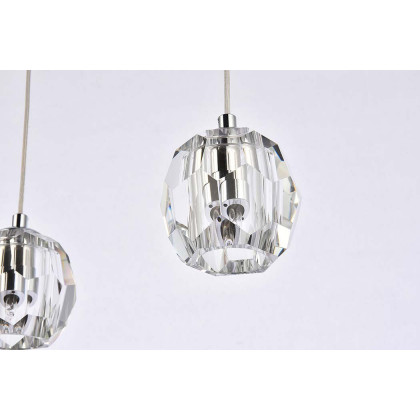 Elegant Eren 1 Light Pendant - Chrome, L 28" (3505D28C)