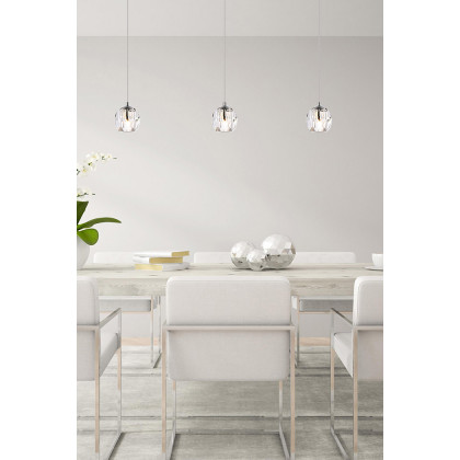 Elegant Eren 1 Light Pendant - Chrome, L 28" (3505D28C)