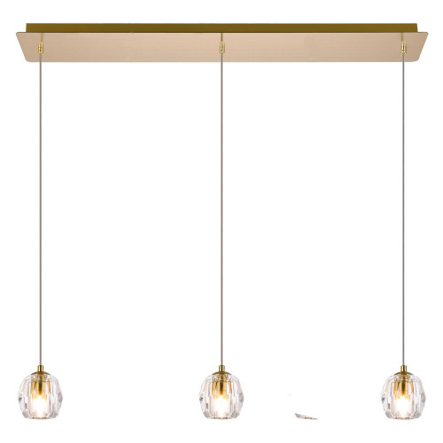 Elegant Eren 1 Light Pendant - Gold, L 28" (3505D28G)