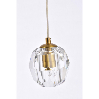 Elegant Eren 1 Light Pendant - Gold, L 28" (3505D28G)