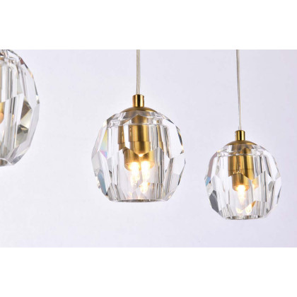 Elegant Eren 1 Light Pendant - Gold, L 32" (3505D32G)