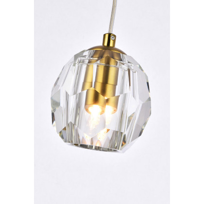 Elegant Eren 1 Light Pendant - Gold, L 5.5" (3505D6G)