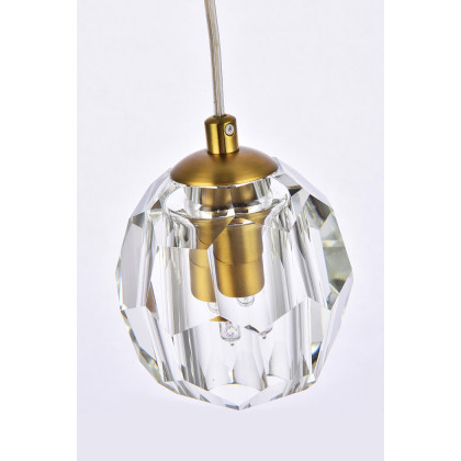 Elegant Eren 1 Light Pendant - Gold, L 5.5" (3505D6G)