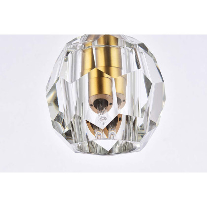 Elegant Eren 1 Light Pendant - Gold, L 5.5" (3505D6G)