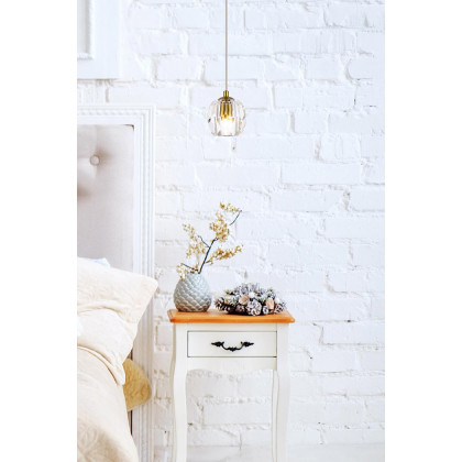 Elegant Eren 1 Light Pendant - Gold, L 5.5" (3505D6G)