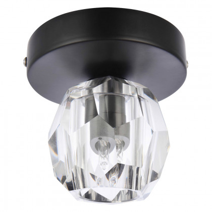Elegant Eren 1 Light Flush Mount - Black (3505F5BK)