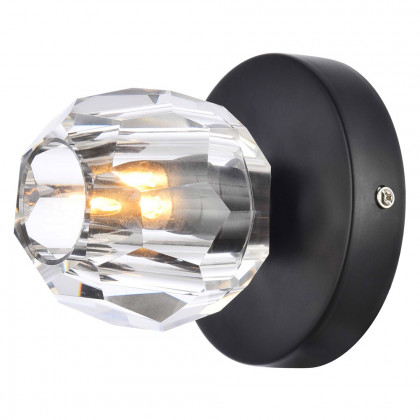 Elegant Eren 1 Light Flush Mount - Black (3505F5BK)