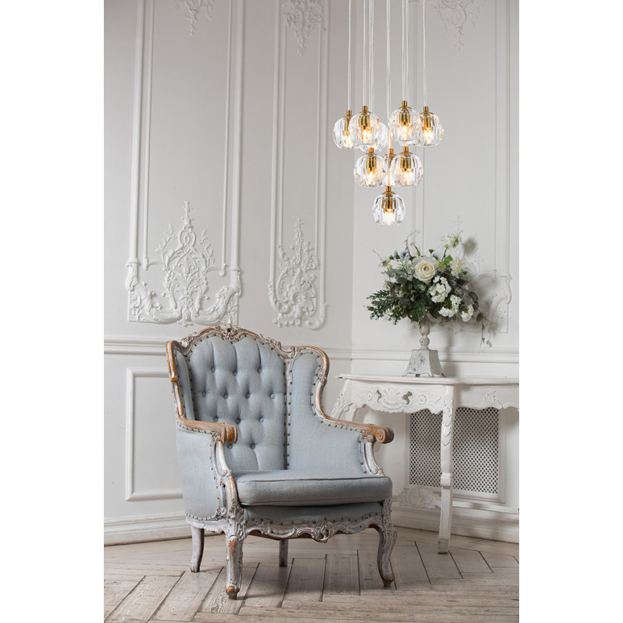 Elegant Eren 24 Lights Pendant - Gold, L 11" (3505G11G)