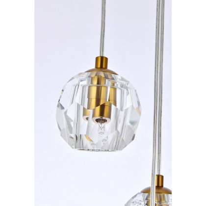 Elegant Eren 24 Lights Pendant - Gold, L 11" (3505G11G)