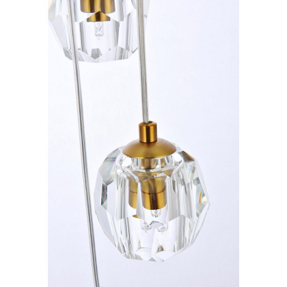 Elegant Eren 24 Lights Pendant - Gold, L 11" (3505G11G)