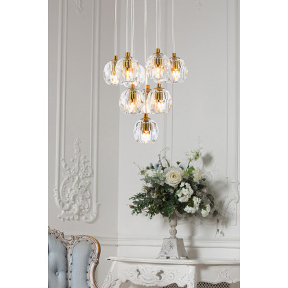 Elegant Eren 24 Lights Pendant - Gold, L 11" (3505G11G)