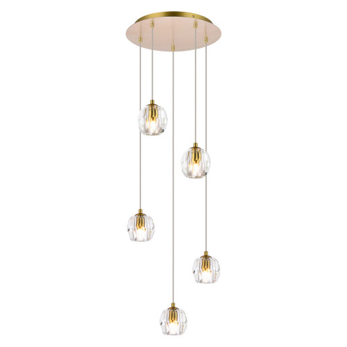 Elegant Eren 24 Lights Pendant - Gold, L 12" (3505G12G)