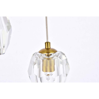 Elegant Eren 24 Lights Pendant - Gold, L 12" (3505G12G)