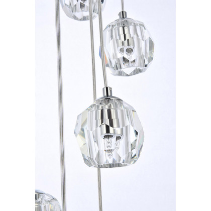 Elegant Eren 24 Lights Pendant - Chrome, L 19" (3505G19C)