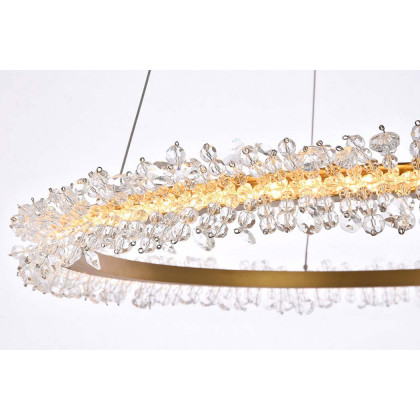 Elegant Laurel Led Pendant - Gold, L 26" (3506D26G)