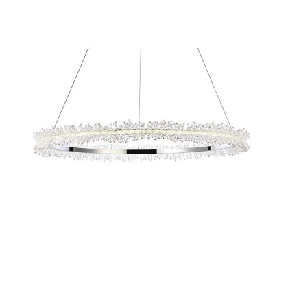 Elegant Laurel Led Pendant - Chrome, L 34" (3506D34C)