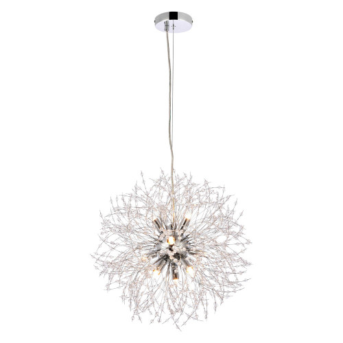 Elegant Pendant Light - Chrome, L 18" (3507D18C)
