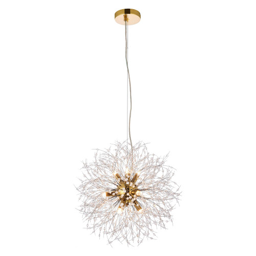 Elegant Pendant Light - Gold, L 18" (3507D18G)