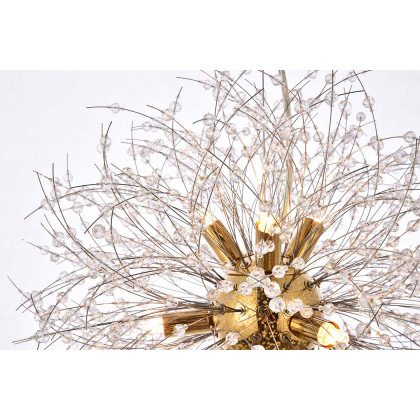 Elegant Pendant Light - Gold, L 18" (3507D18G)