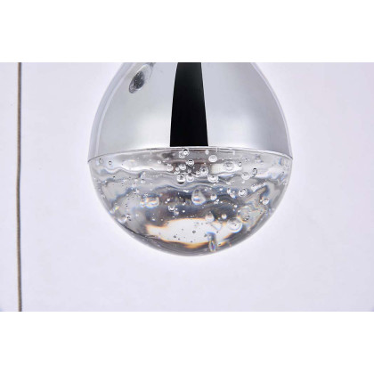 Elegant Amherst 3-Light Led Chandelier - Chrome, L 12" (3803D12C)