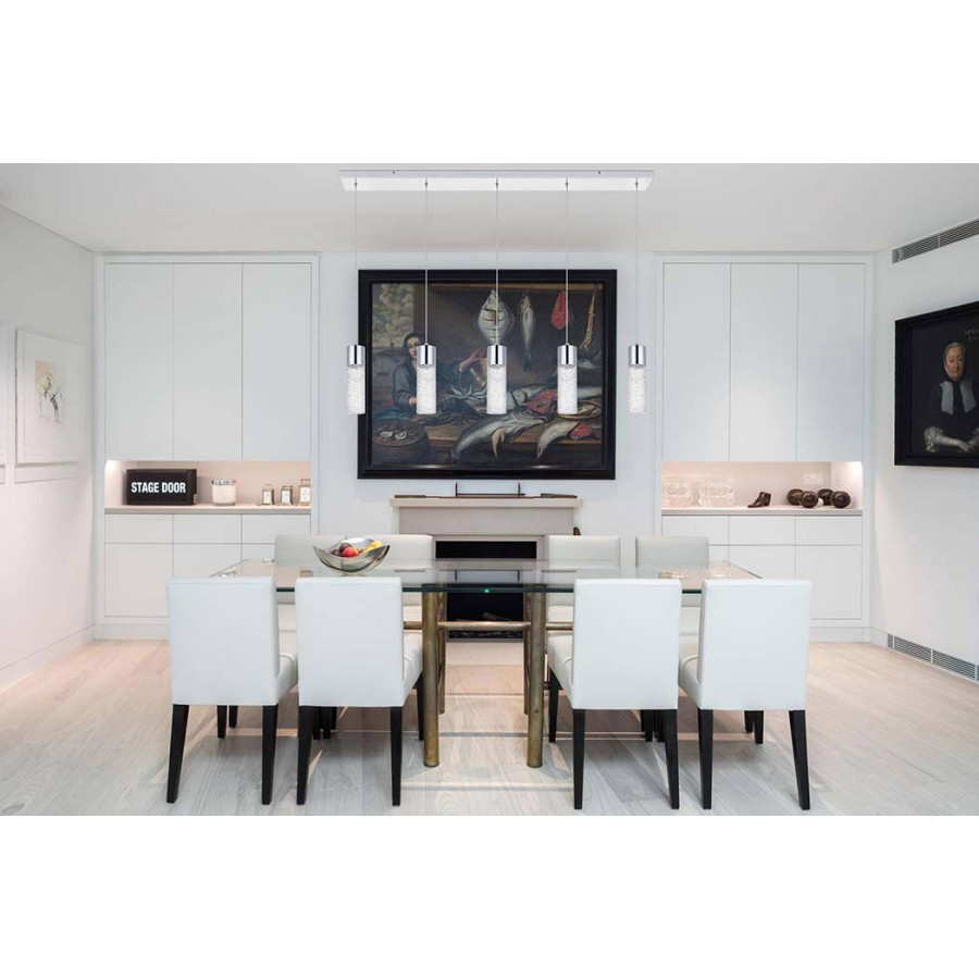 Elegant Pendant Light - Chrome, L 42" (5200D42C)