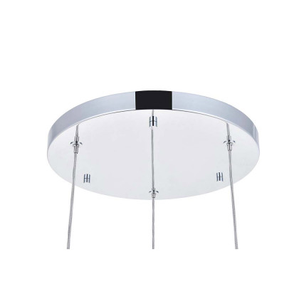 Elegant Pendant Light - Chrome, L 12" (5201D12C)