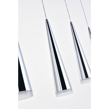 Elegant Pendant Light - Chrome, L 42" (5201D42C)