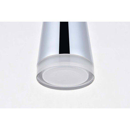 Elegant Pendant Light - Chrome, L 4" (5201D4C)