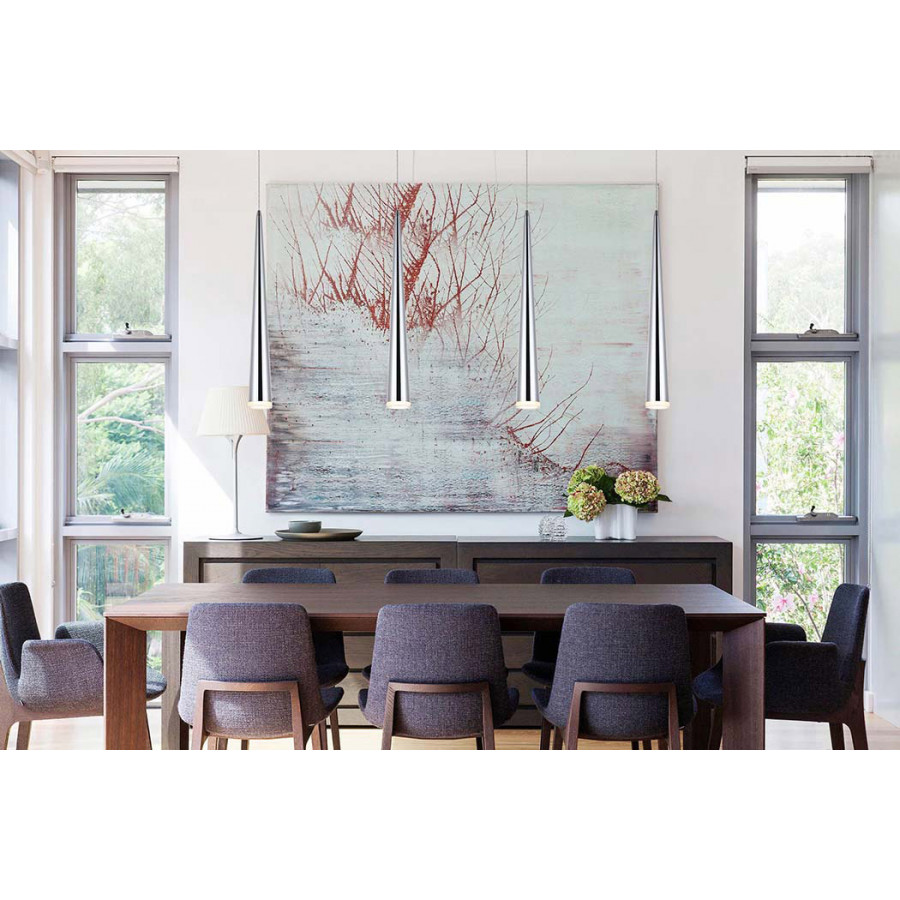 Elegant Pendant Light - Chrome, L 5" (5201D5C)