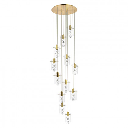 Elegant Hana 3 Lights Pendant - Gold, L 22" (5202D22G)