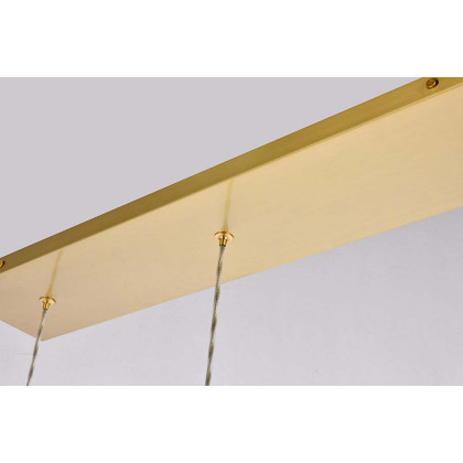 Elegant Hana 3 Lights Pendant - Gold, L 24" (5202D24G)