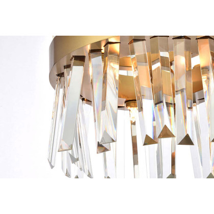Elegant Pendant Light - Satin Gold, L 12" (6200D12SG)