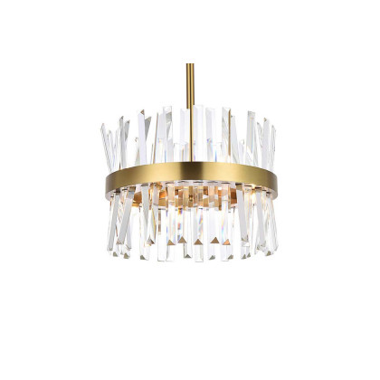 Elegant Pendant Light - Satin Gold, L 16" (6200D16SG)