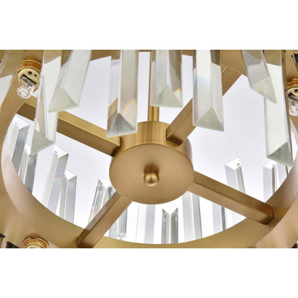 Elegant Pendant Light - Satin Gold, L 16" (6200D16SG)