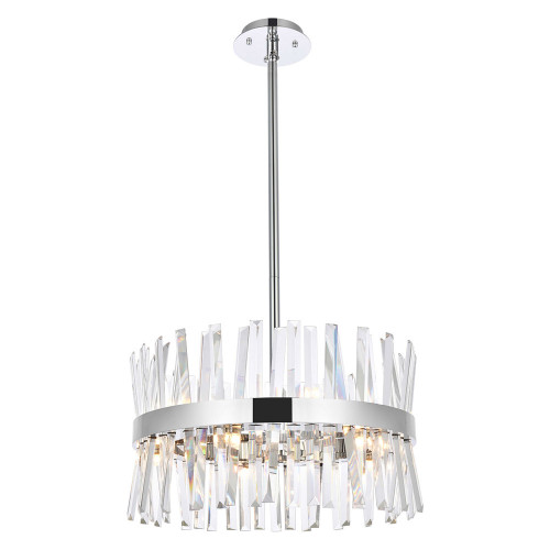 Elegant Pendant Light - Chrome, L 20" (6200D20C)