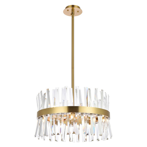 Elegant Pendant Light - Satin Gold, L 20" (6200D20SG)