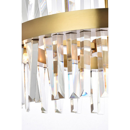 Elegant Pendant Light - Satin Gold, L 20" (6200D20SG)