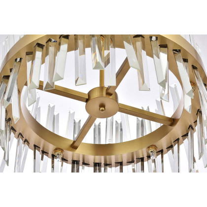 Elegant Pendant Light - Satin Gold, L 20" (6200D20SG)