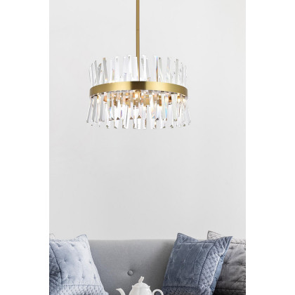 Elegant Pendant Light - Satin Gold, L 20" (6200D20SG)