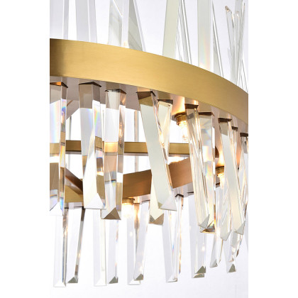 Elegant Pendant Light - Satin Gold, L 25" (6200D25SG)