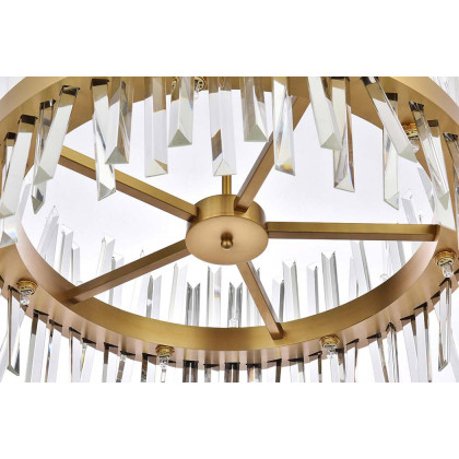 Elegant Pendant Light - Satin Gold, L 25" (6200D25SG)