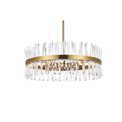 Elegant Pendant Light - Satin Gold, L 32" (6200D32SG)