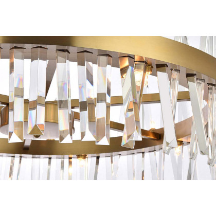 Elegant Pendant Light - Satin Gold, L 32" (6200D32SG)