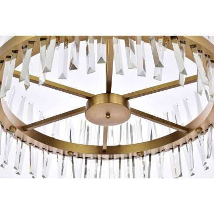 Elegant Pendant Light - Satin Gold, L 32" (6200D32SG)
