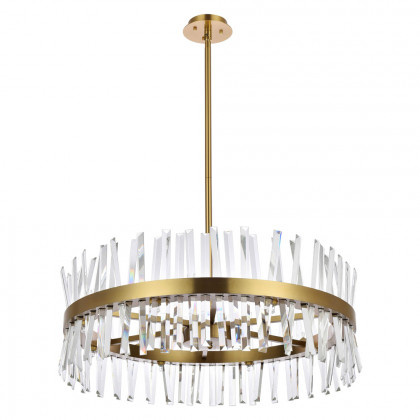 Elegant Pendant Light - Satin Gold, L 32" (6200D32SG)