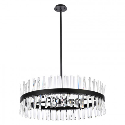 Elegant Pendant Light - Black, L 36" (6200D36BK)