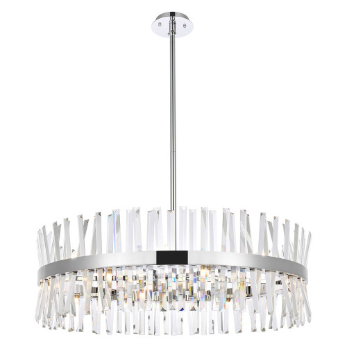 Elegant Pendant Light - Chrome, L 36" (6200D36C)